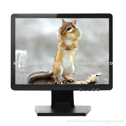 15-inch HD Security Monitors with 1,024 x 768 Pixels, VGA/BNC/HDMI Optional